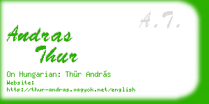 andras thur business card